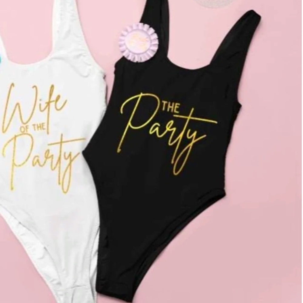 🌻 The Party black bachelorette bathing suit size medium